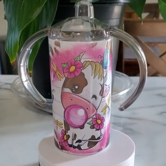 Baby Cow 12oz Sippy Cup with 2 lids - Picture 10 of 10